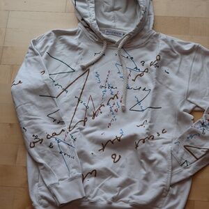 JW ANDERSON Oscar Wilde Capsule Print Hoodie In White